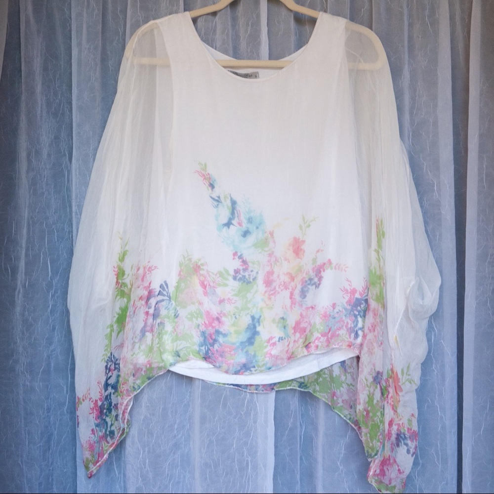 Elena Baldi Flowery Blouse - Size S
